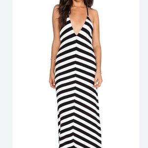 Bardot Monochrome Striped Dress
